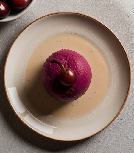 Red Plum Sorbet - Bon Appetit recipe image