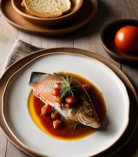 Red Snapper With Tomato-Onion Compote recipe image