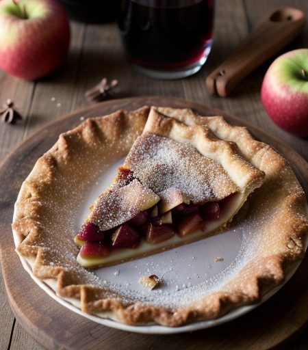 Red Wine Apple Pie recipe image