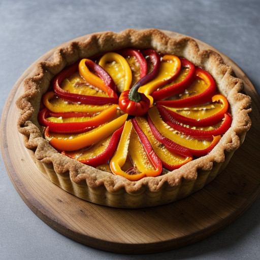 Red & Yellow Pepper Tart recipe image