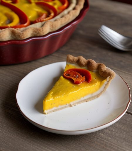 Red & Yellow Pepper Tart recipe image