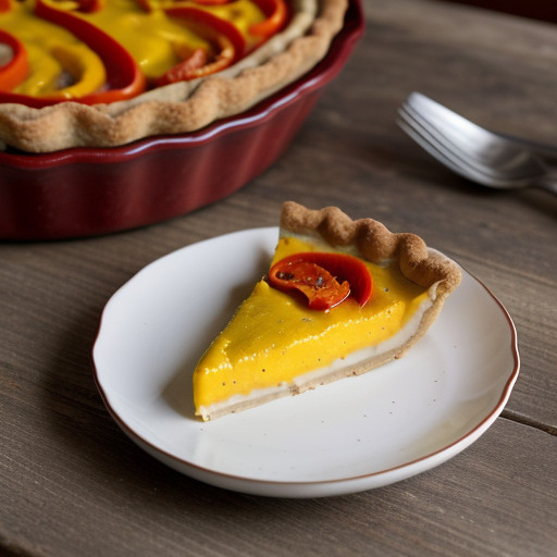 Red & Yellow Pepper Tart recipe image