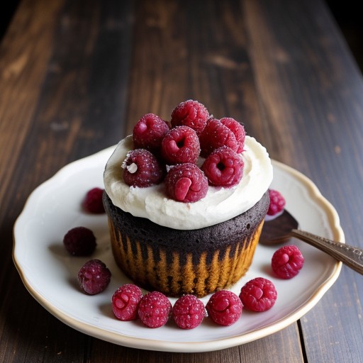 Red and Black Raspberry Pudding Cake recipe image
