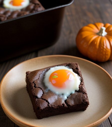 Reduced Fat Fudgie Cocoa Brownies recipe image