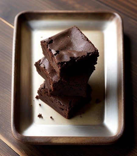 Reduced Fat Fudgie Cocoa Brownies recipe image