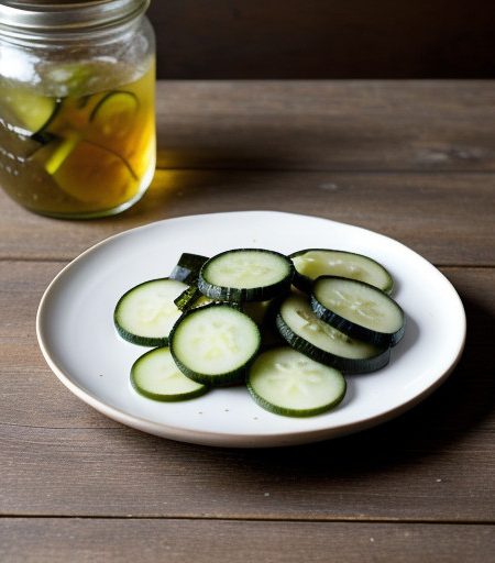 Reduced-Sodium Sliced Sweet Pickles recipe image