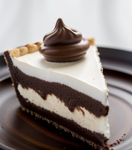 Reese's Peanut Butter and Hershey's Kisses Layer Pie recipe image