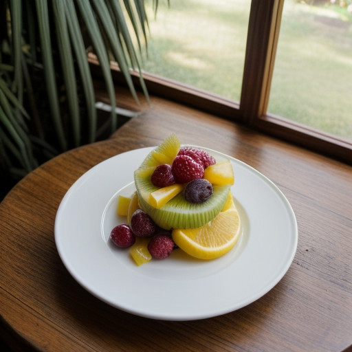 Refreshing Tropical Fruit (With No Oil Dressi recipe image