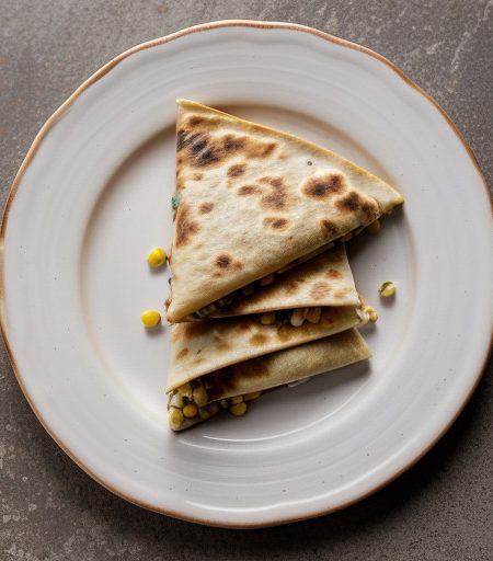 Refried Bean-and-Corn Quesadillas recipe image