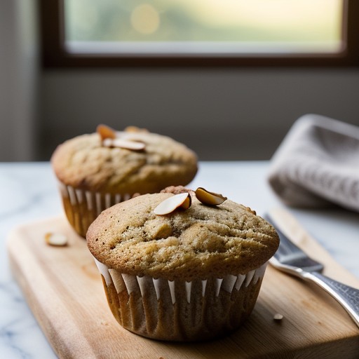 Refrigerator Pear-Almond Muffins recipe image