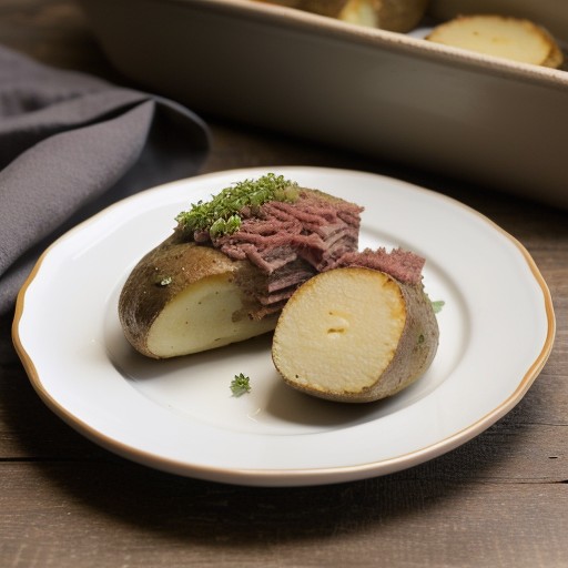 Reuben Baked Potatoes recipe image