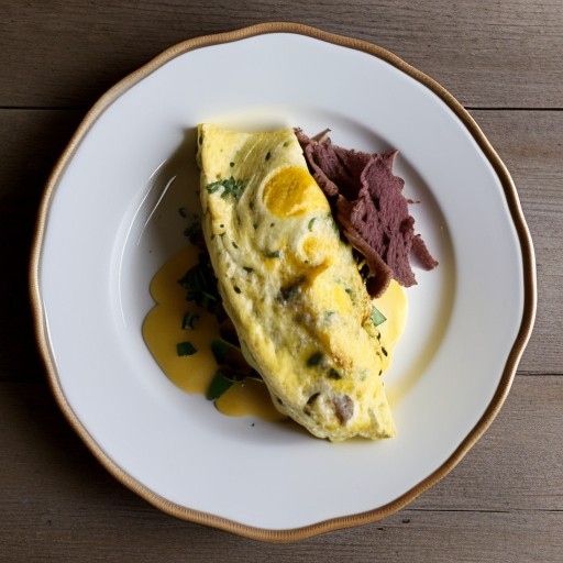 Reuben Brunch Omelet recipe image