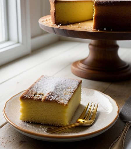 Revani (Semolina-Almond Syrup Cake With Syrup recipe image