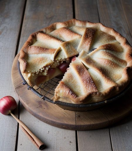 Rhubarb-Apple Pie recipe image