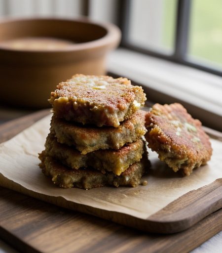 Rhubarb Chard Fritters recipe image
