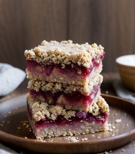 Rhubarb-Cherry Crunch recipe image