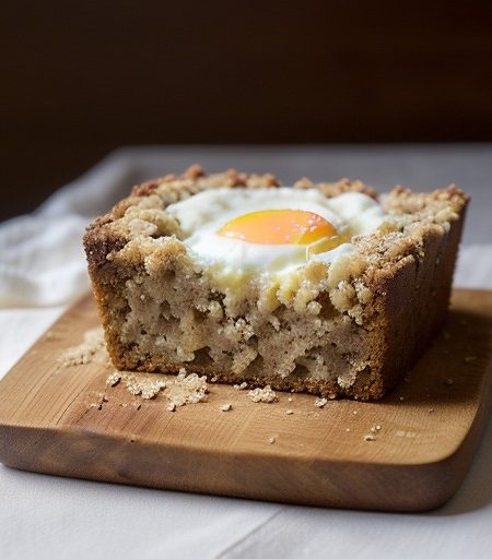 Rhubarb Coconut Bread Puddlng recipe image