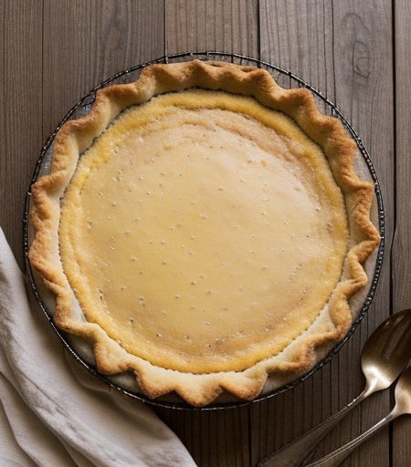 Rhubarb Custard Pie recipe image