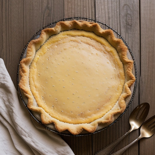 Rhubarb Custard Pie recipe image