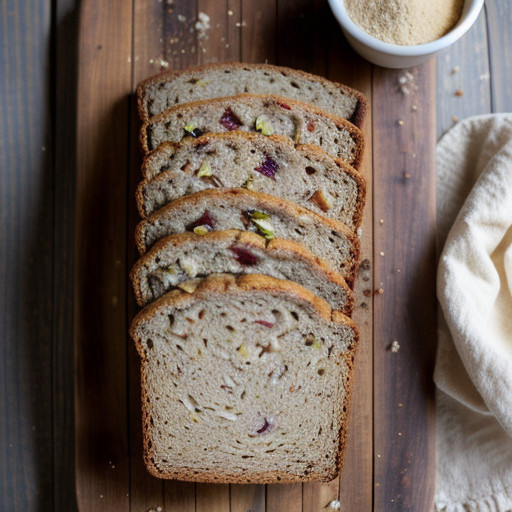 Rhubarb-Hickory Nut Bread recipe image