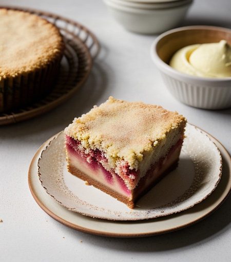 Rhubarb Lunar Cake recipe image