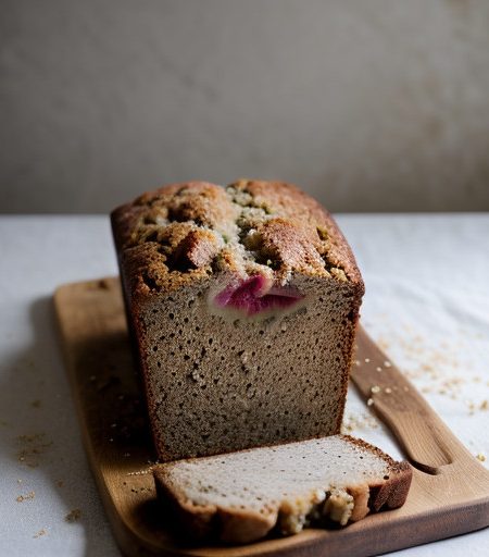 Rhubarb Nut Bread recipe image