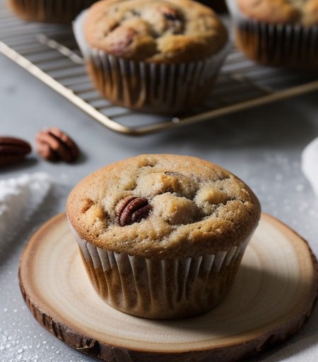 Rhubarb-Pecan Muffins recipe image