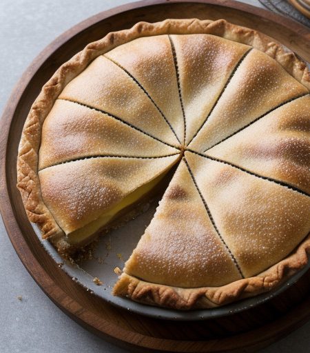 Rhubarb Pie With Orange Pastry recipe image