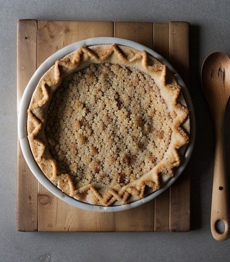 Rhubarb Streusel Pie recipe image