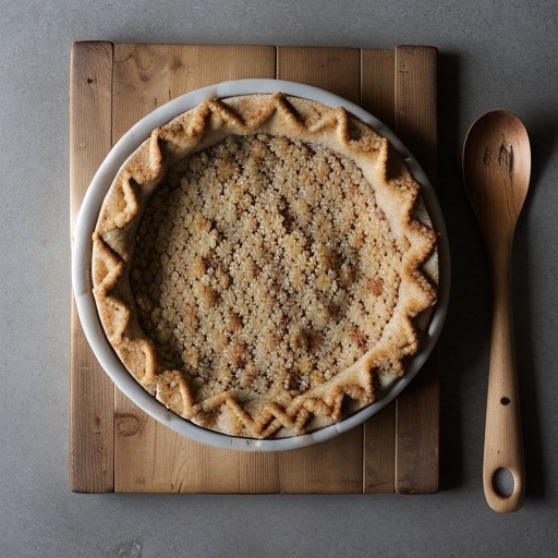 Rhubarb Streusel Pie recipe image