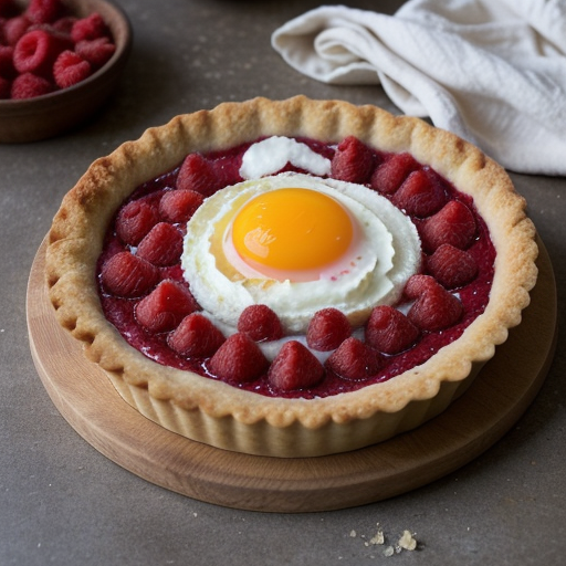 Rhubarb and Raspberry Tart recipe image