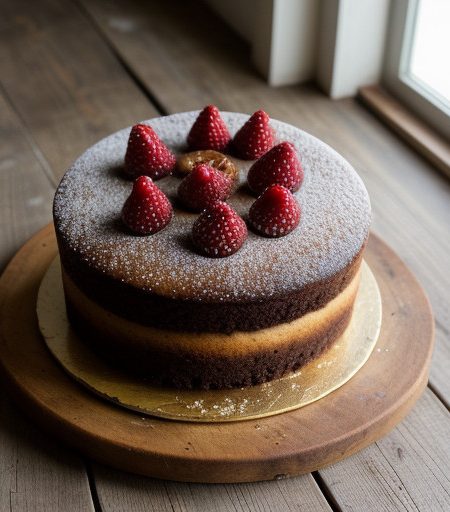 Rhuburb Upside Down Cake recipe image