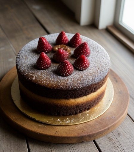 Rhuburb Upside Down Cake recipe image