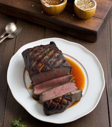 Rib Roast With Bourbon Marinade ** recipe image