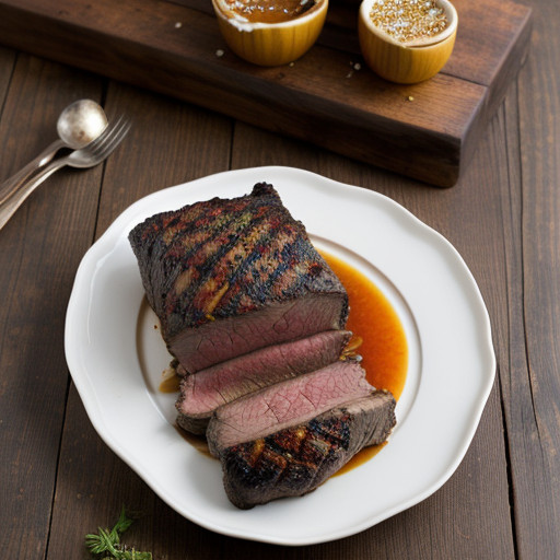 Rib Roast With Bourbon Marinade ** recipe image