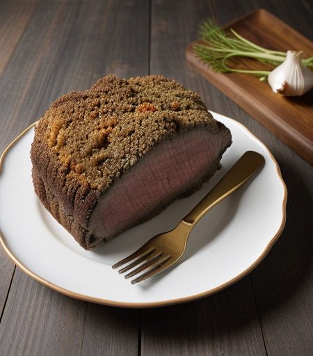 Rib Roast With Garlic Crust recipe image