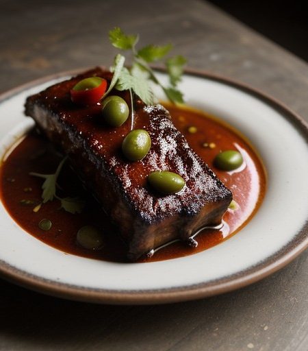 Ribs in Pepper-Sauce (Adla'l-Bagar Ma'salsat Filfil recipe image