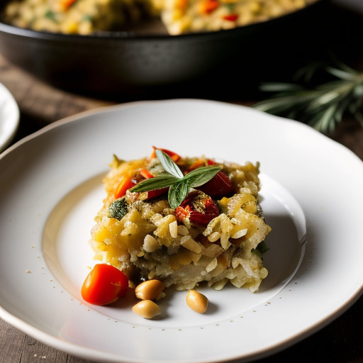 Rice Casserole W/Pine Nuts~ Tomatoes recipe image