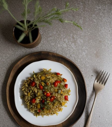 Rice Casserole W/Pine Nuts, Tomatoes recipe image