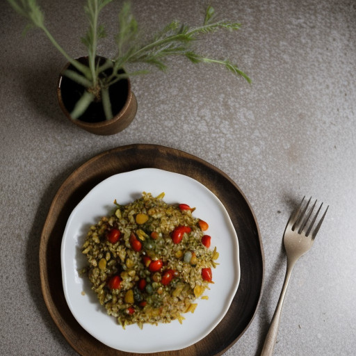 Rice Casserole W/Pine Nuts, Tomatoes recipe image
