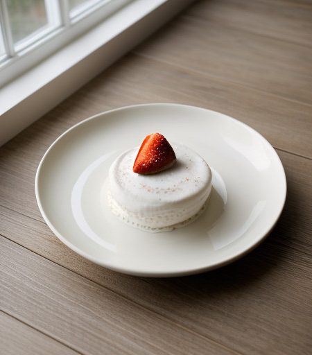 Rice Cream With Strawberry S recipe image