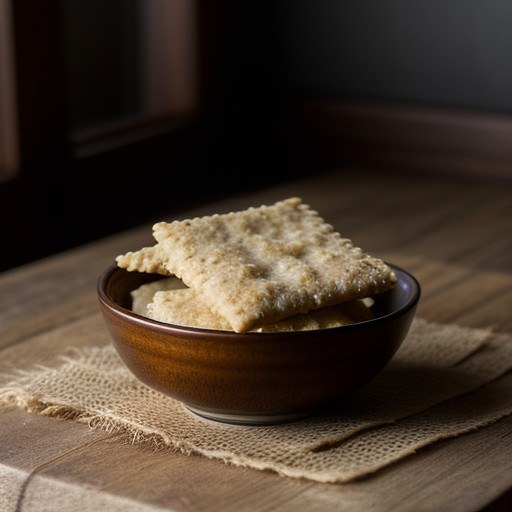 Rice-Flour-Soy Sauce Crackers recipe image