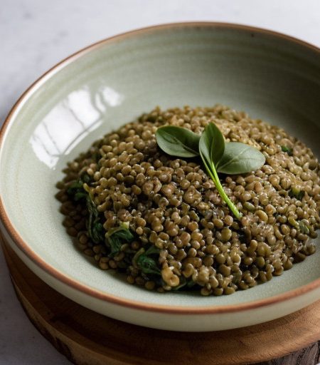 Rice~ Lentil & Spinach Pilaf recipe image