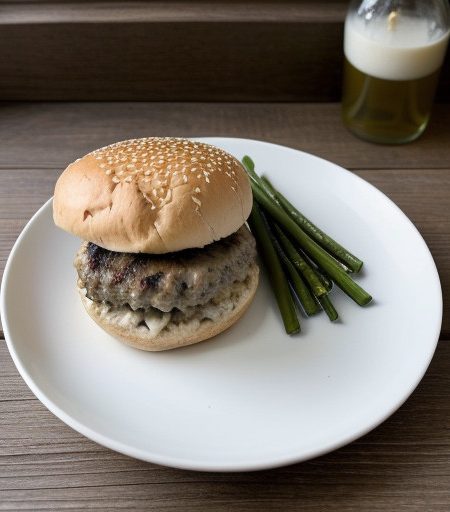 Rice & Mushroom Burgers recipe image