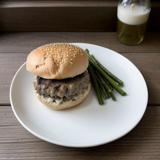 Rice & Mushroom Burgers recipe image