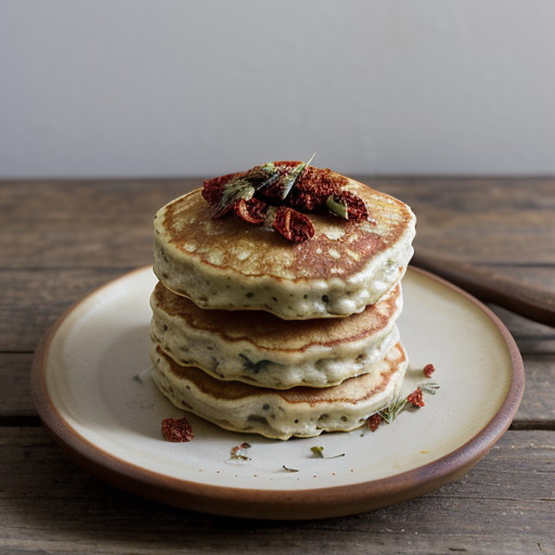 Rice~ Parmesan & Dried Tomato Pancakes recipe image