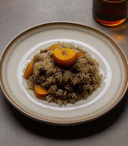 Rice Pilaf With Apricots~ Raisins & Pine Nu recipe image