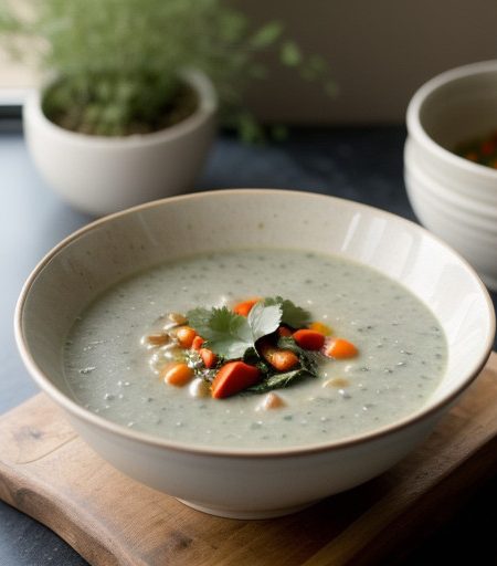 Rice Poblano Soup recipe image