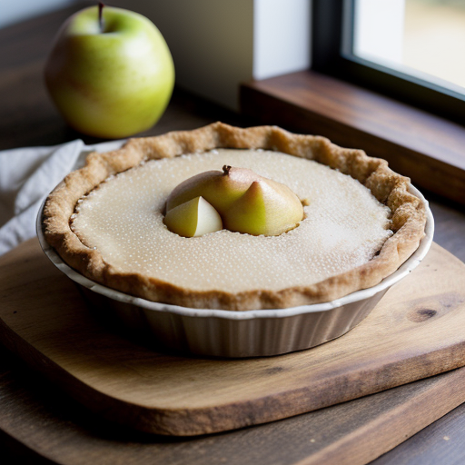 Rice Pudding Pear Tart recipe image