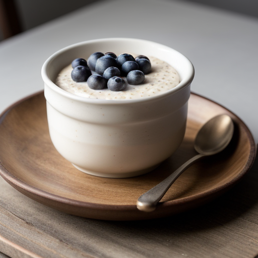 Rice Pudding With Blueberries recipe image